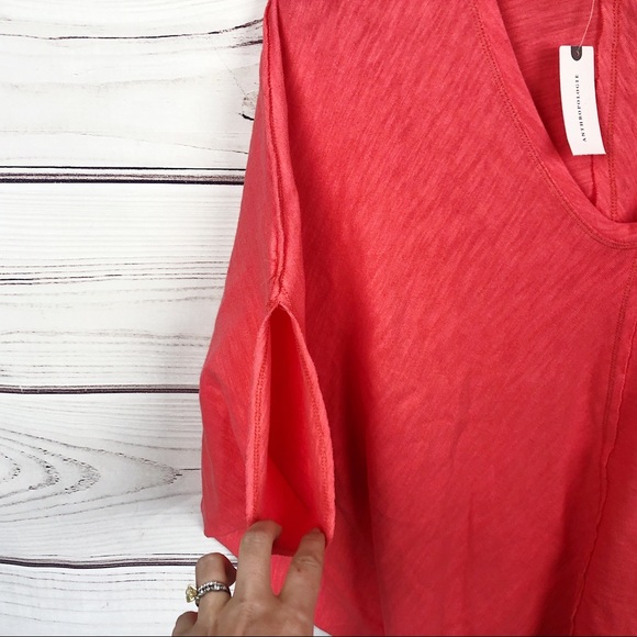 NWT Bordeaux Noelie Pink Dolman Sleeve Top M - Picture 6 of 10